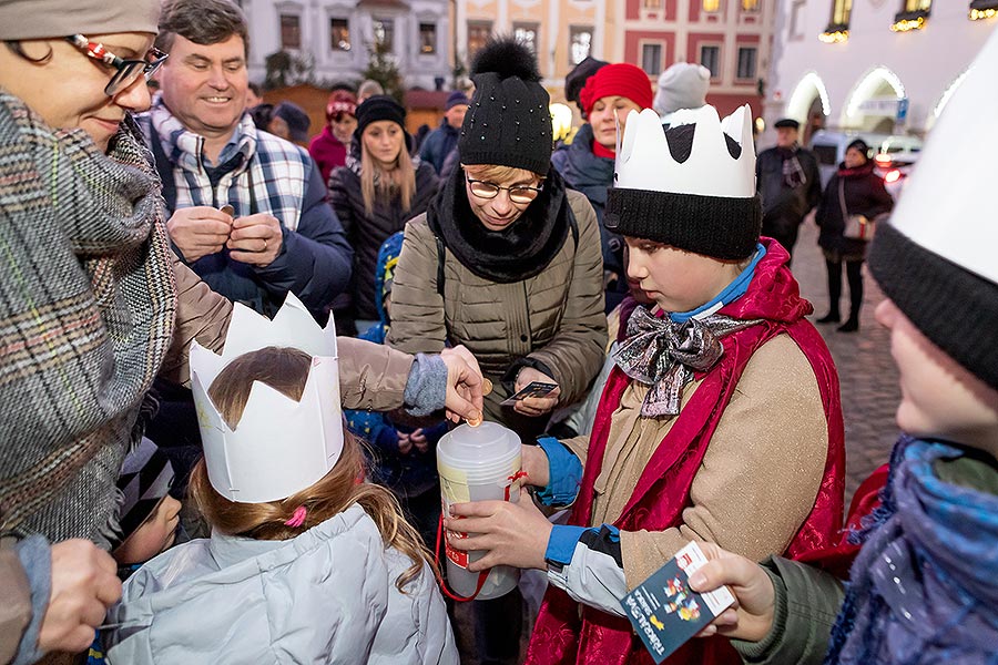 Tři králové v Českém Krumlově 6.1.2020