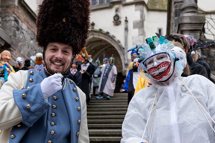 Carnival parade in Český Krumlov, 25th February 2020