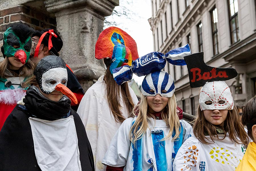 Carnival parade in Český Krumlov, 25th February 2020