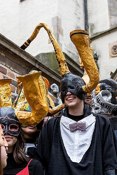 Carnival parade in Český Krumlov, 25th February 2020