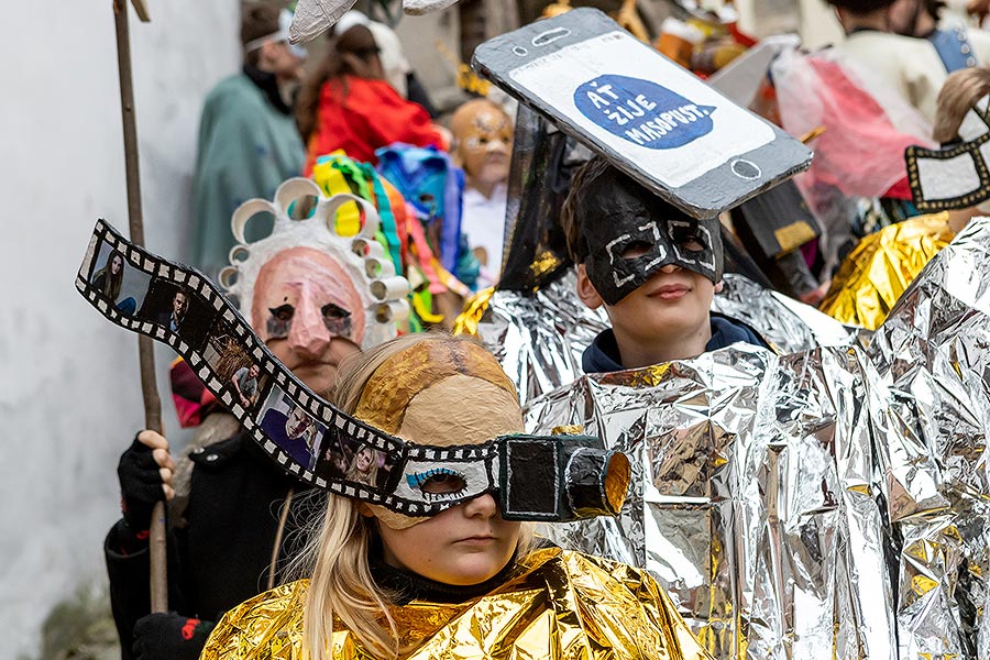 Carnival parade in Český Krumlov, 25th February 2020