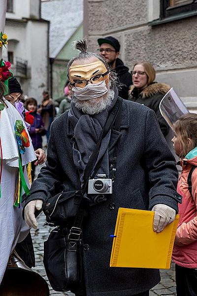 Carnival parade in Český Krumlov, 25th February 2020