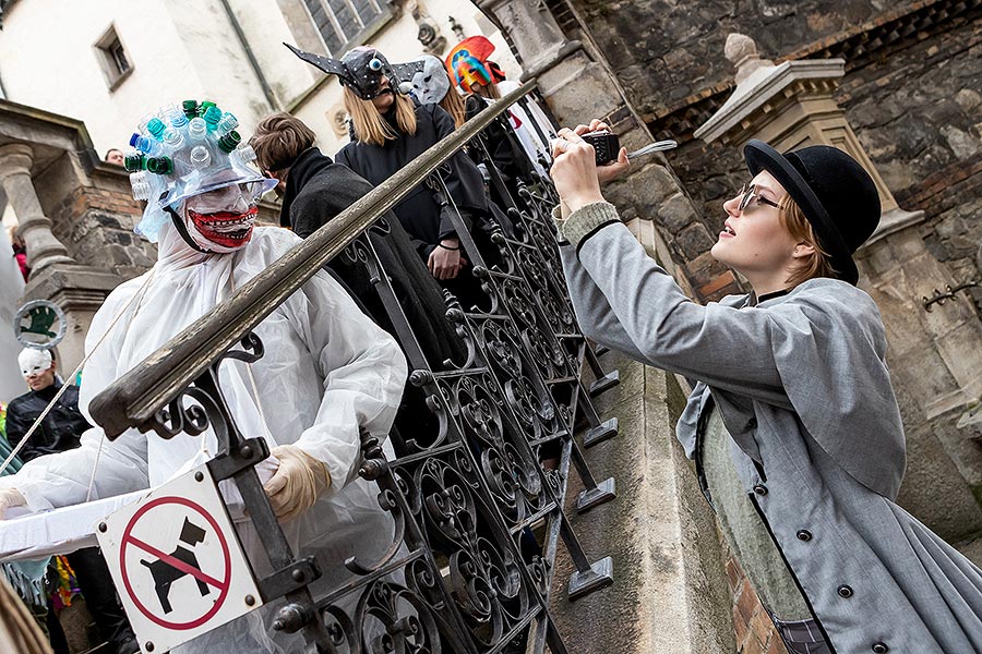 Carnival parade in Český Krumlov, 25th February 2020