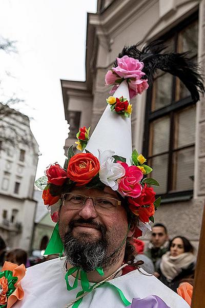 Carnival parade in Český Krumlov, 25th February 2020