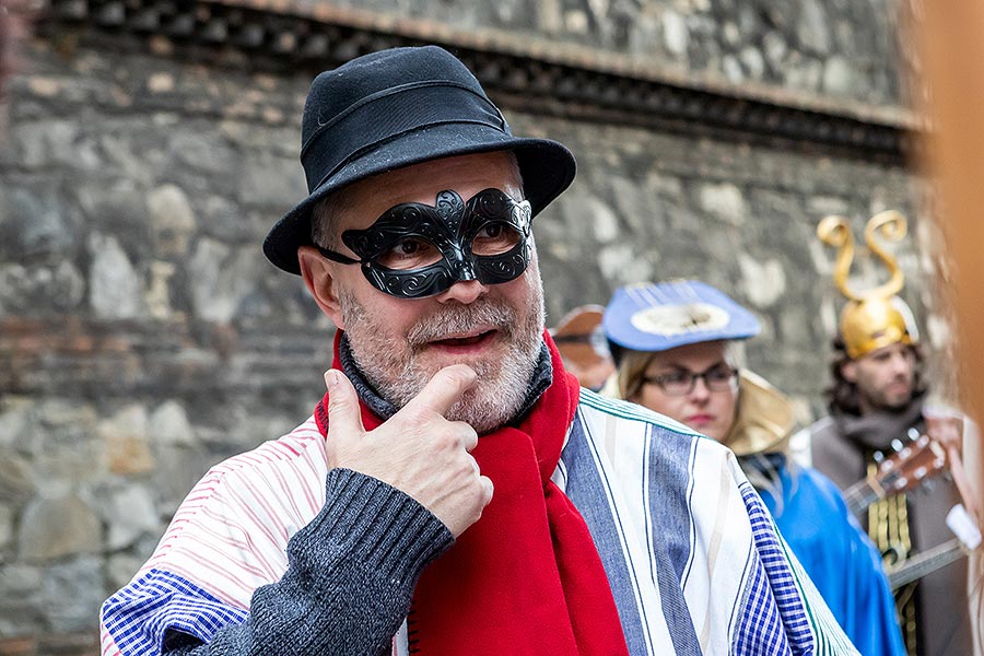 Carnival parade in Český Krumlov, 25th February 2020