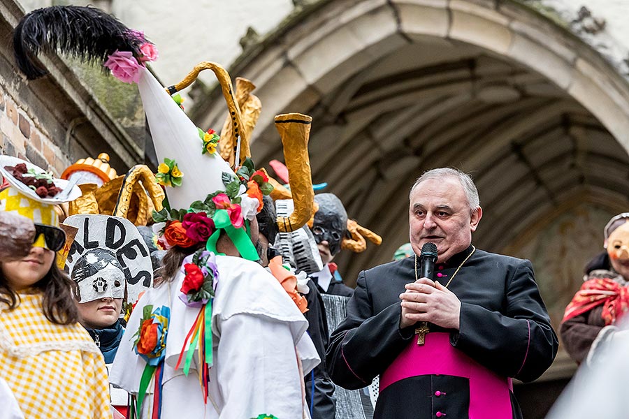 Carnival parade in Český Krumlov, 25th February 2020