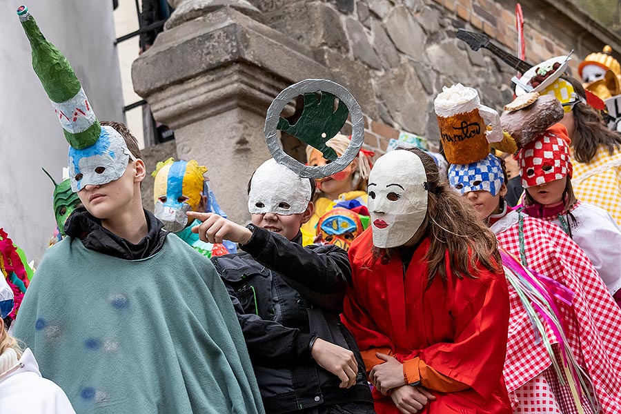 Carnival parade in Český Krumlov, 25th February 2020