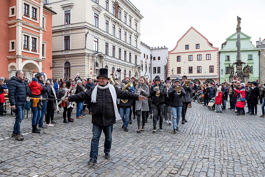 Carnival parade in Český Krumlov, 25th February 2020