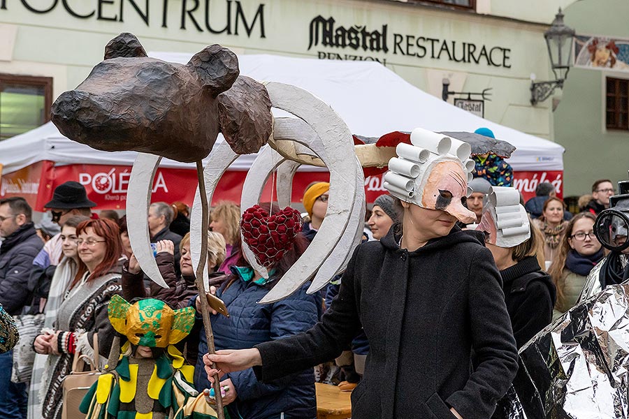 Carnival parade in Český Krumlov, 25th February 2020