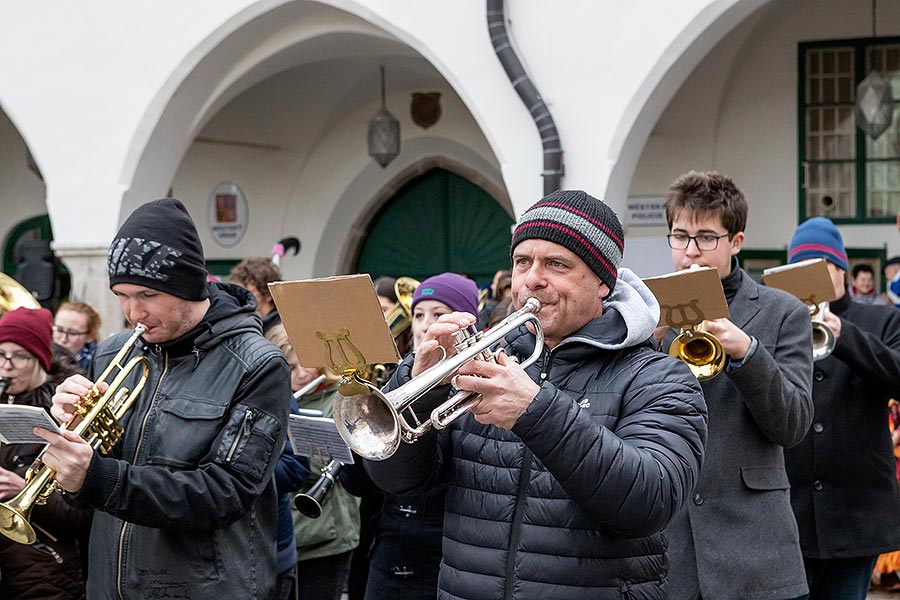 Carnival parade in Český Krumlov, 25th February 2020