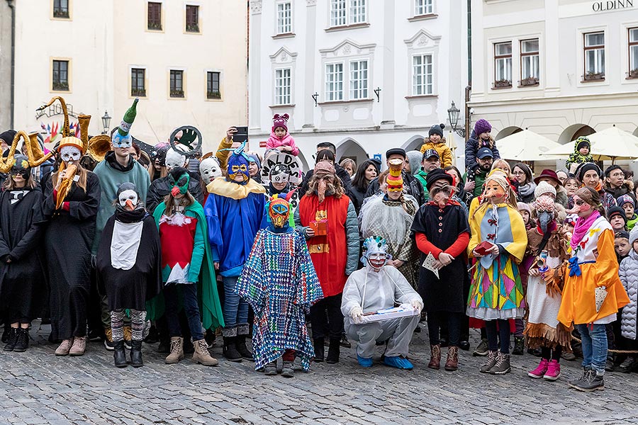 Carnival parade in Český Krumlov, 25th February 2020