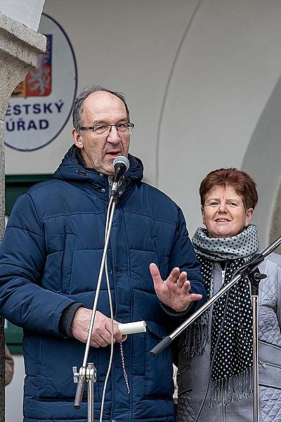 Masopustní průvod v Českém Krumlově, 25. února 2020