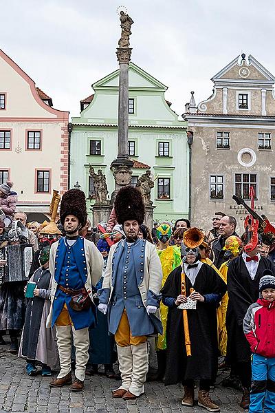 Carnival parade in Český Krumlov, 25th February 2020