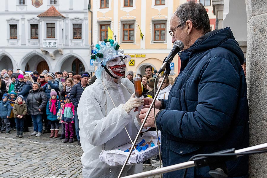 Masopustní průvod v Českém Krumlově, 25. února 2020