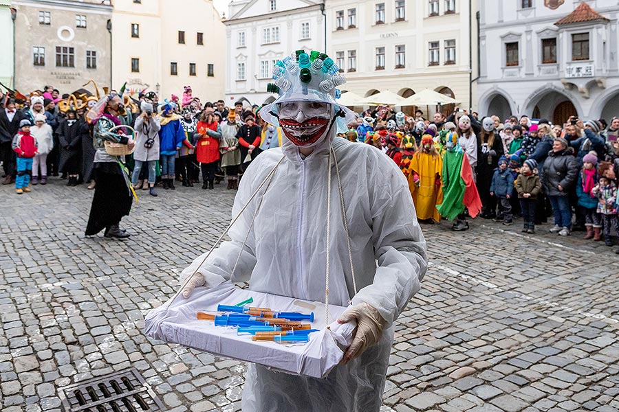 Carnival parade in Český Krumlov, 25th February 2020