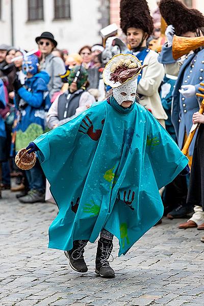 Carnival parade in Český Krumlov, 25th February 2020