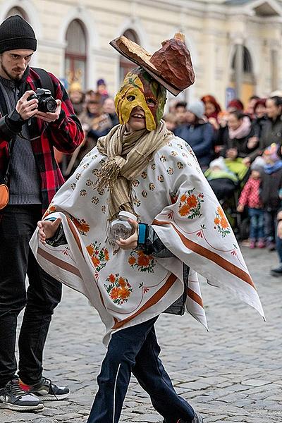 Masopustní průvod v Českém Krumlově, 25. února 2020