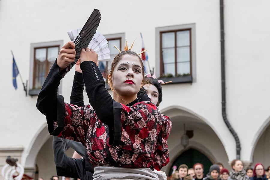 Carnival parade in Český Krumlov, 25th February 2020