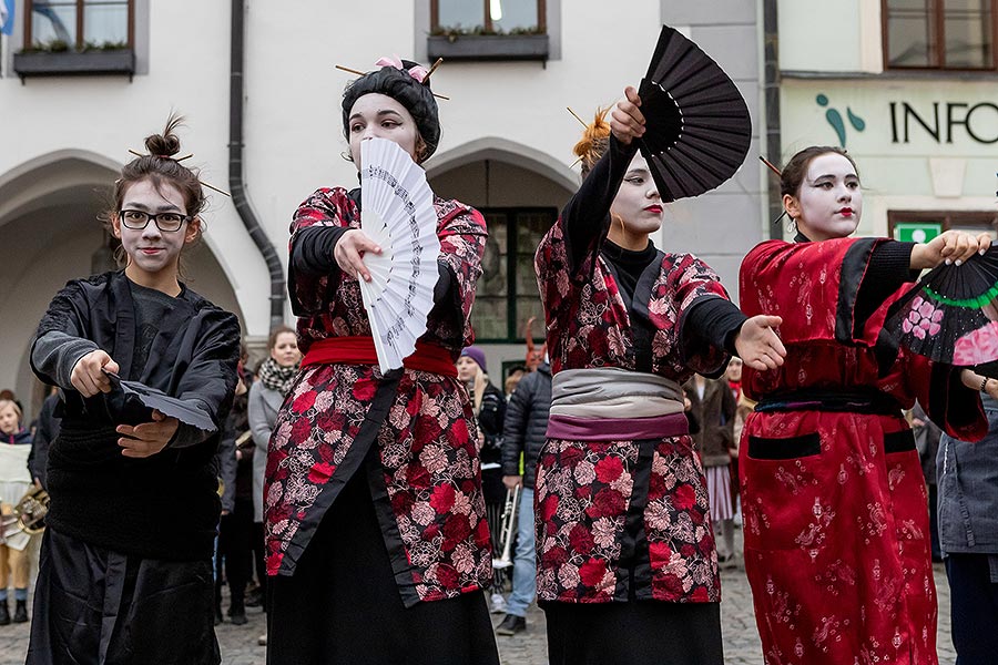 Carnival parade in Český Krumlov, 25th February 2020