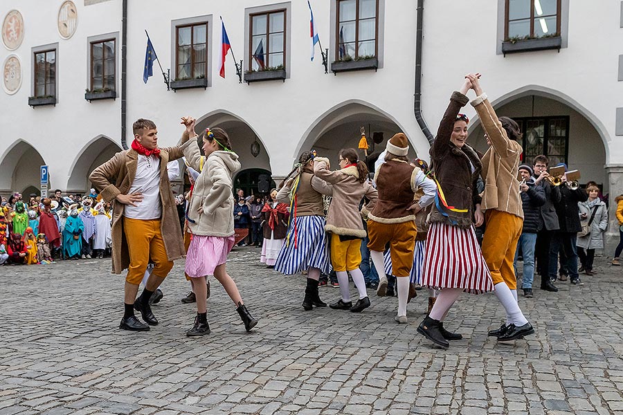 Masopustní průvod v Českém Krumlově, 25. února 2020