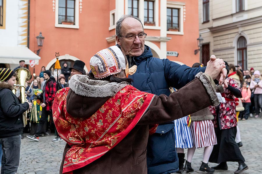 Carnival parade in Český Krumlov, 25th February 2020