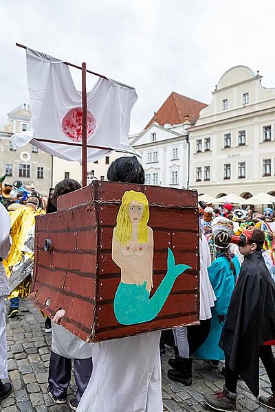 Carnival parade in Český Krumlov, 25th February 2020