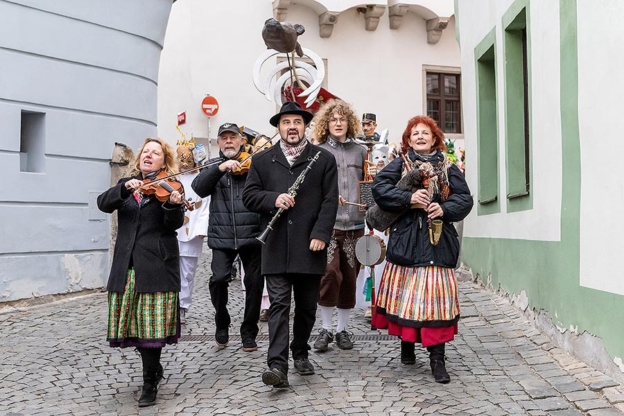 Carnival parade in Český Krumlov, 25th February 2020