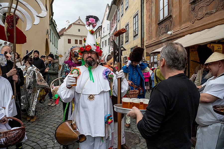 Masopustní průvod v Českém Krumlově, 25. února 2020