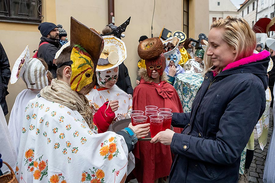 Masopustní průvod v Českém Krumlově, 25. února 2020