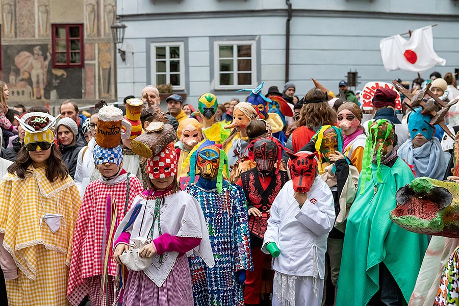 Masopustní průvod v Českém Krumlově, 25. února 2020