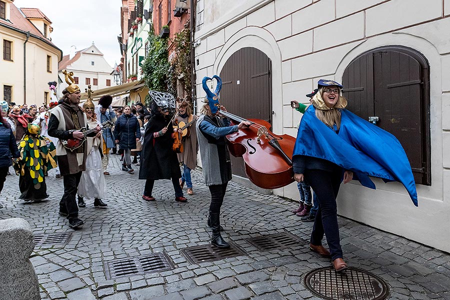 Carnival parade in Český Krumlov, 25th February 2020