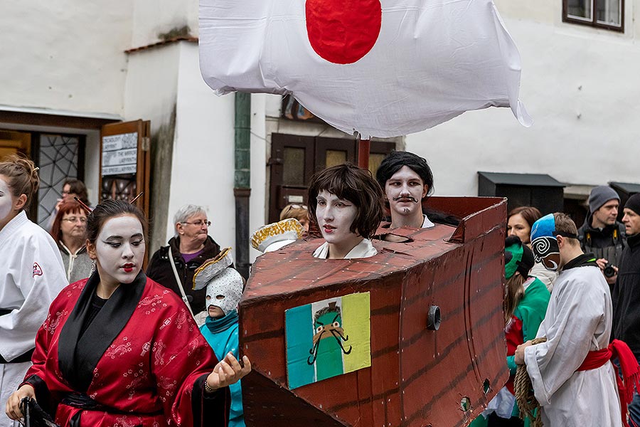 Carnival parade in Český Krumlov, 25th February 2020