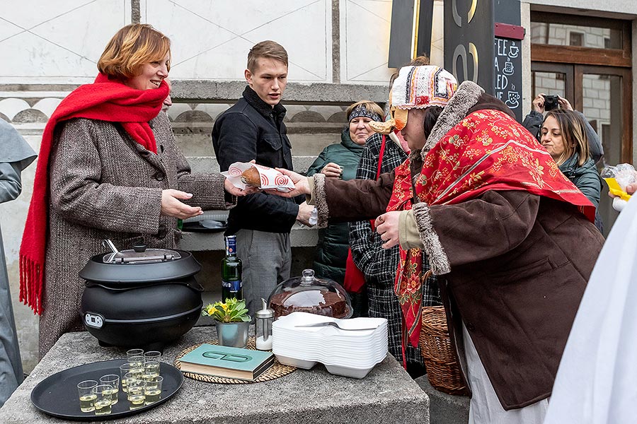 Masopustní průvod v Českém Krumlově, 25. února 2020