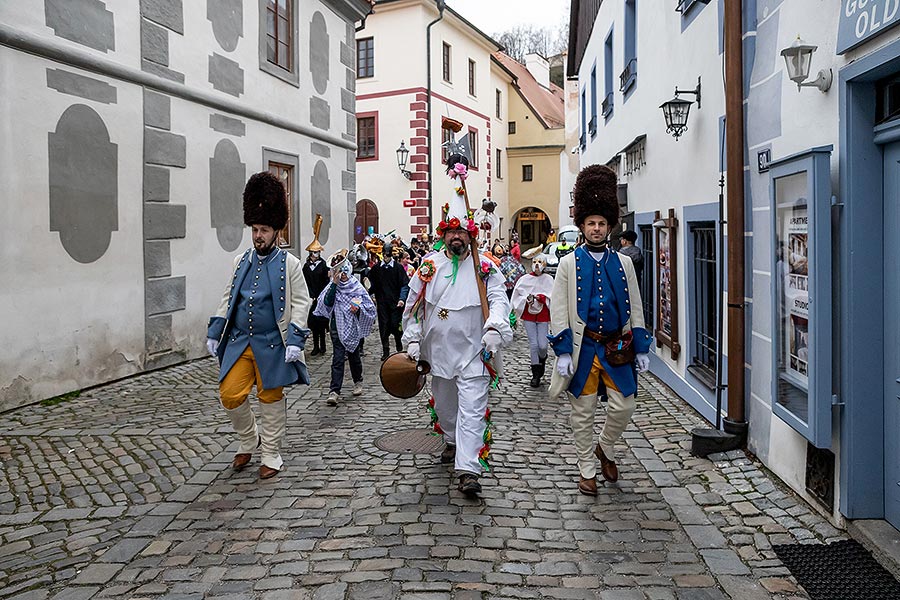 Masopustní průvod v Českém Krumlově, 25. února 2020