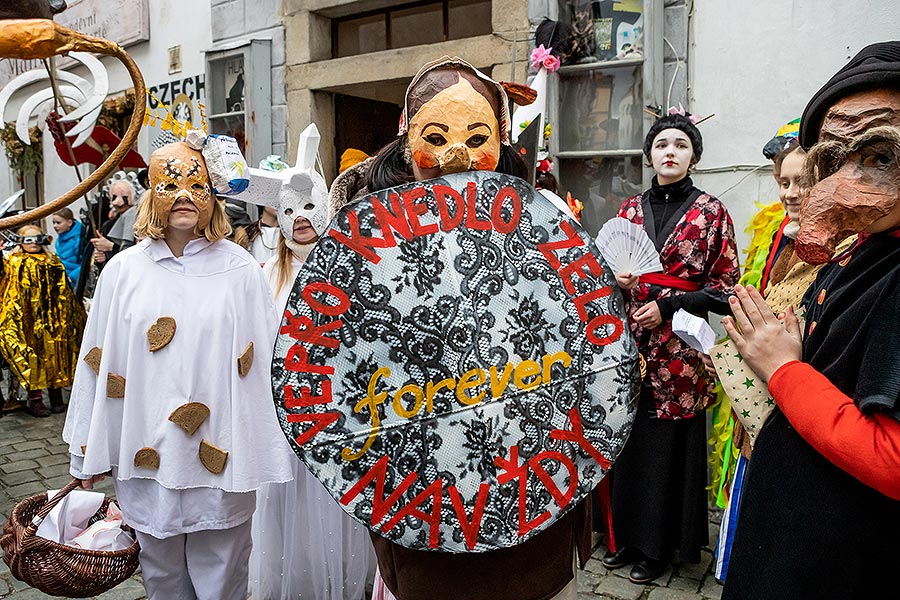 Carnival parade in Český Krumlov, 25th February 2020