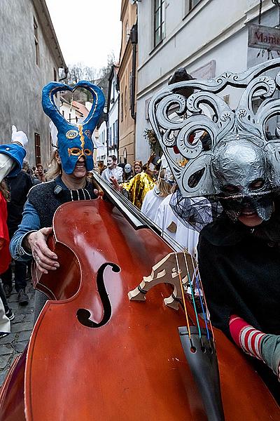 Carnival parade in Český Krumlov, 25th February 2020