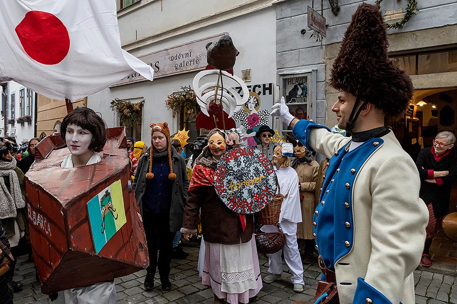 Carnival parade in Český Krumlov, 25th February 2020