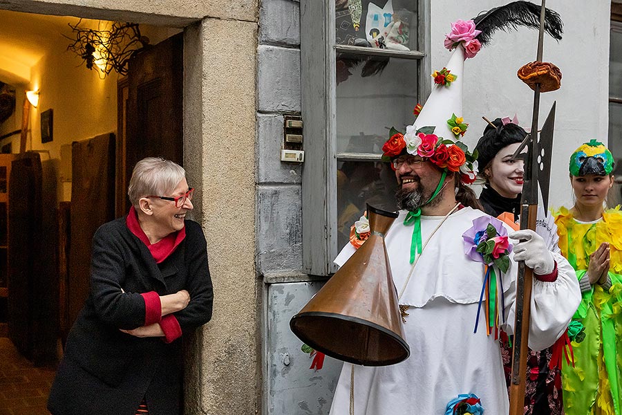 Masopustní průvod v Českém Krumlově, 25. února 2020