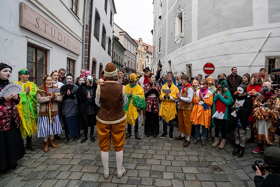 Carnival parade in Český Krumlov, 25th February 2020