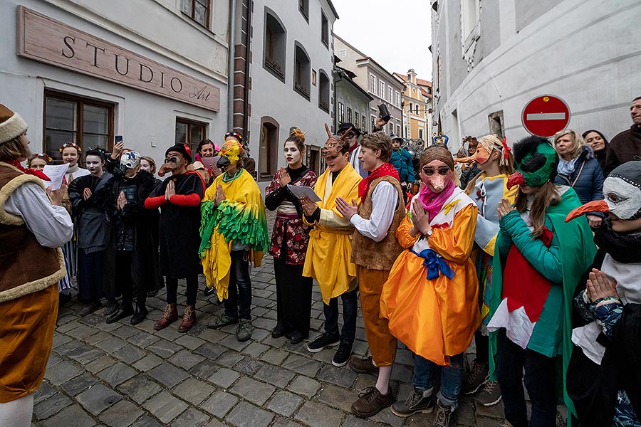 Carnival parade in Český Krumlov, 25th February 2020