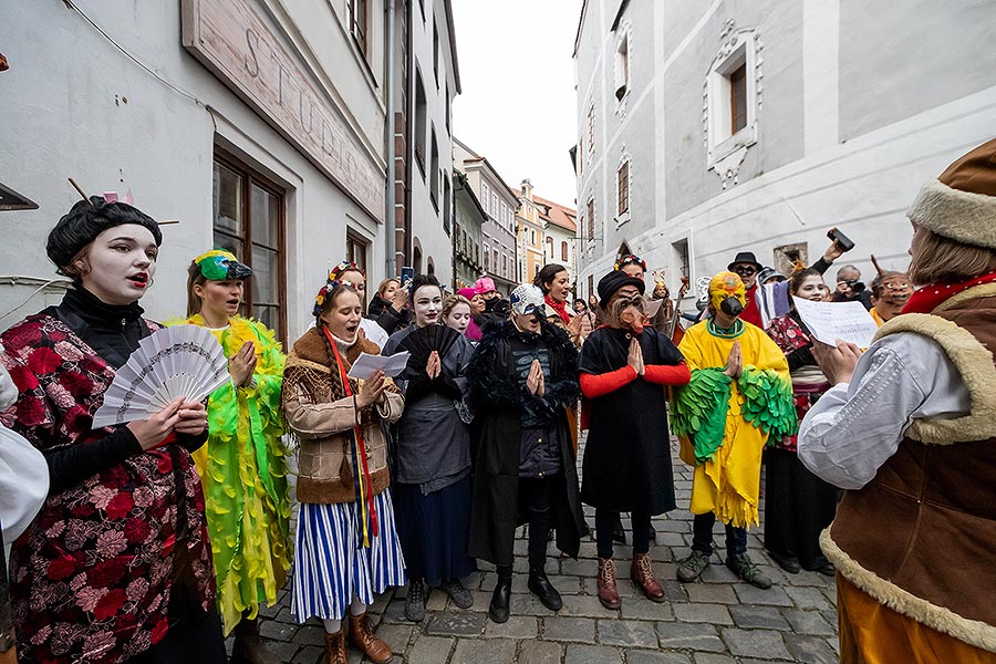 Carnival parade in Český Krumlov, 25th February 2020