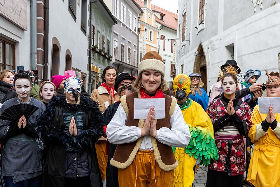 Carnival parade in Český Krumlov, 25th February 2020