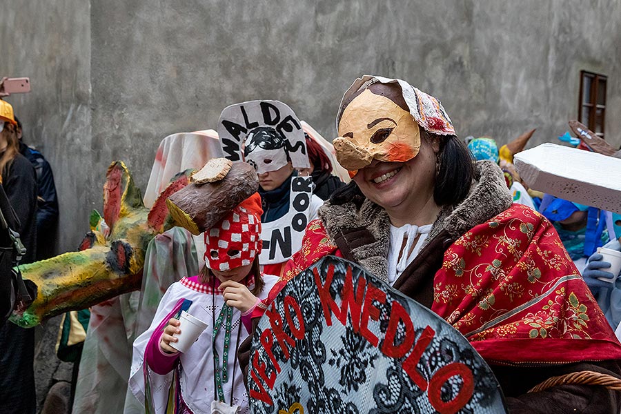 Carnival parade in Český Krumlov, 25th February 2020