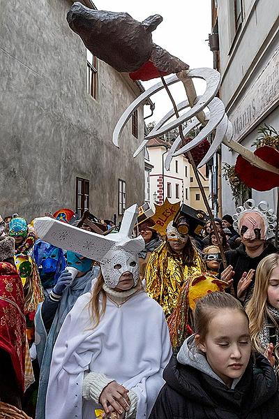 Carnival parade in Český Krumlov, 25th February 2020