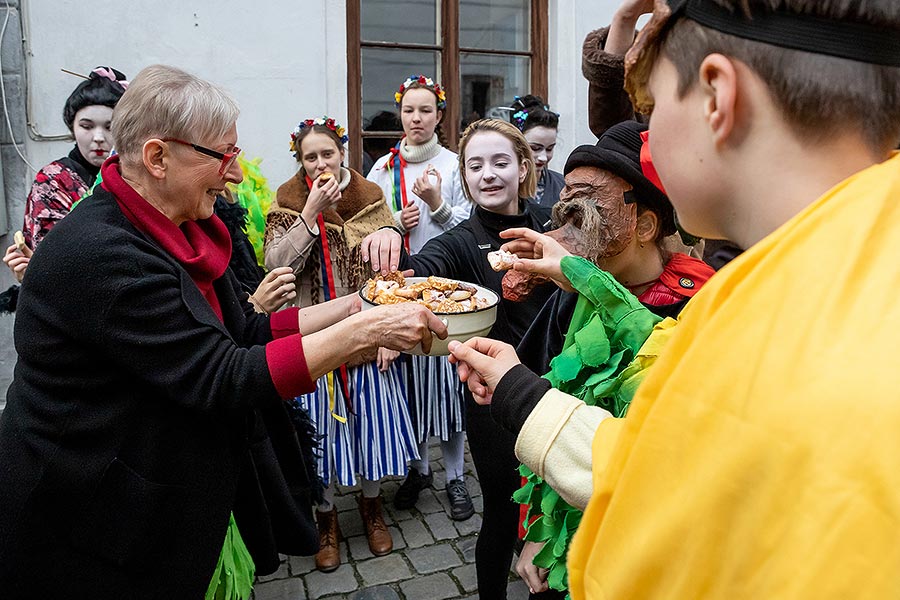 Masopustní průvod v Českém Krumlově, 25. února 2020