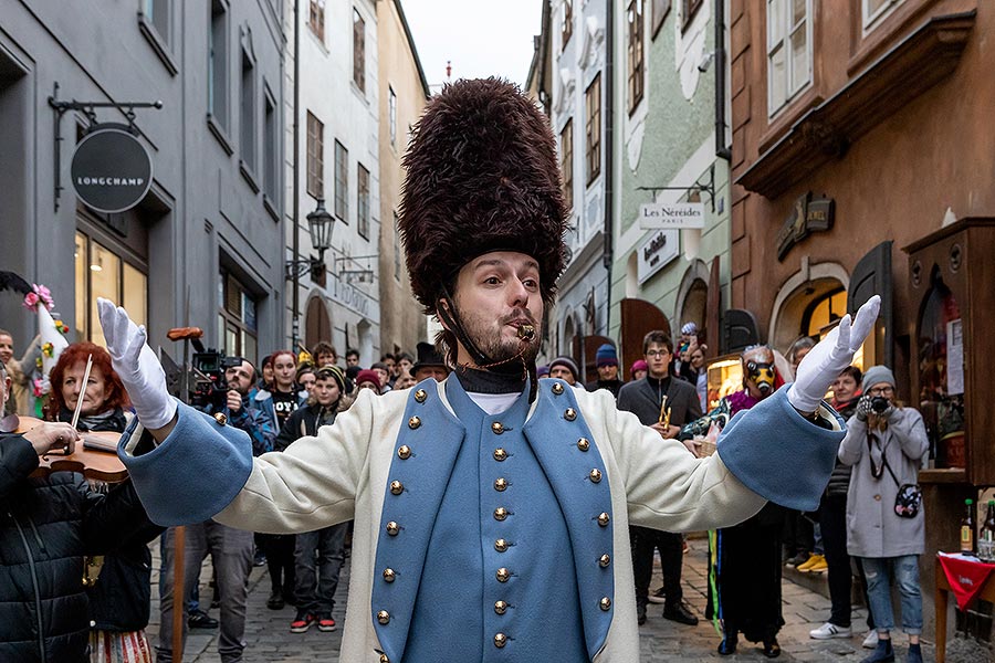 Carnival parade in Český Krumlov, 25th February 2020