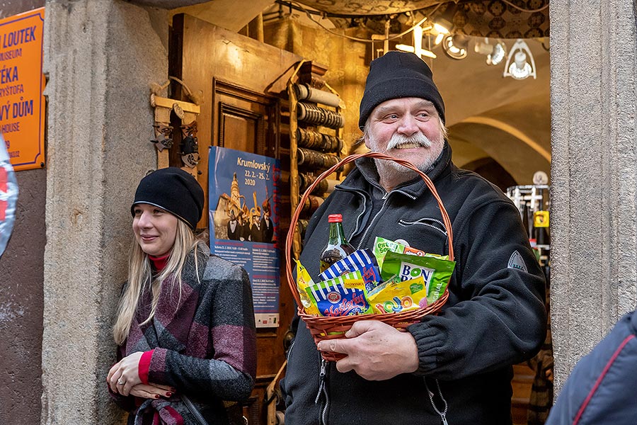 Masopustní průvod v Českém Krumlově, 25. února 2020