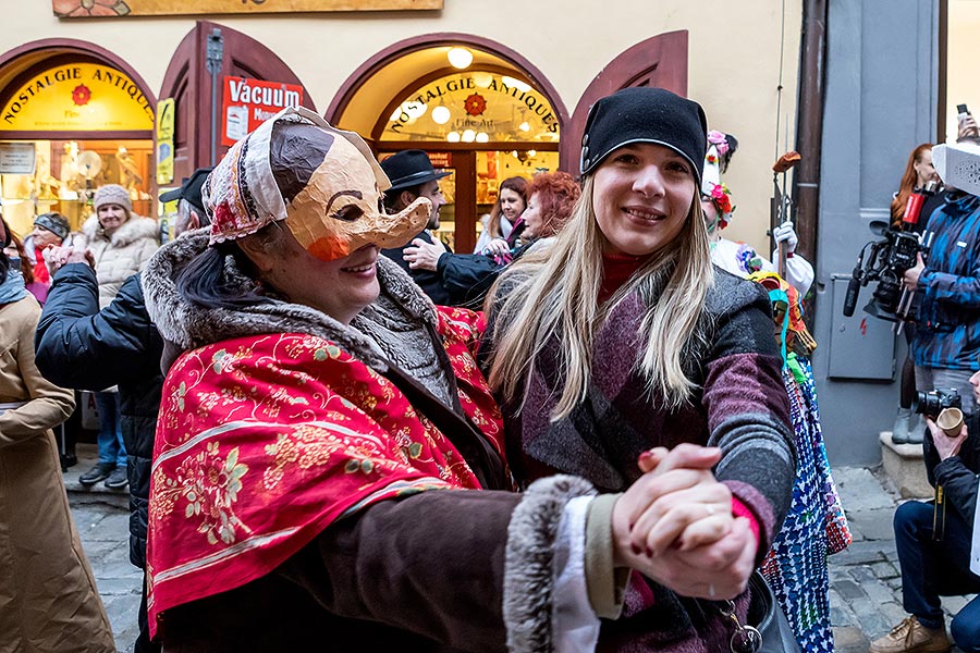 Carnival parade in Český Krumlov, 25th February 2020