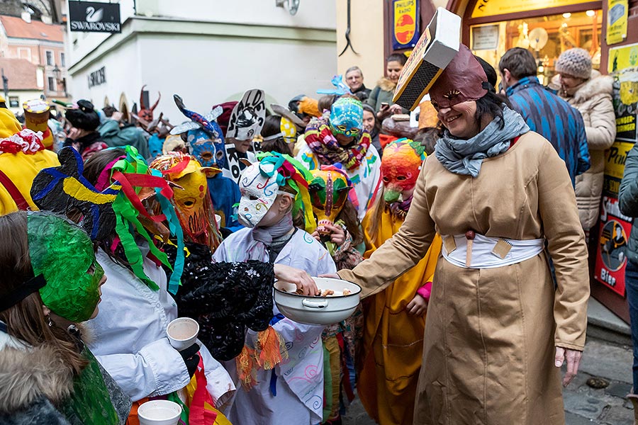 Carnival parade in Český Krumlov, 25th February 2020