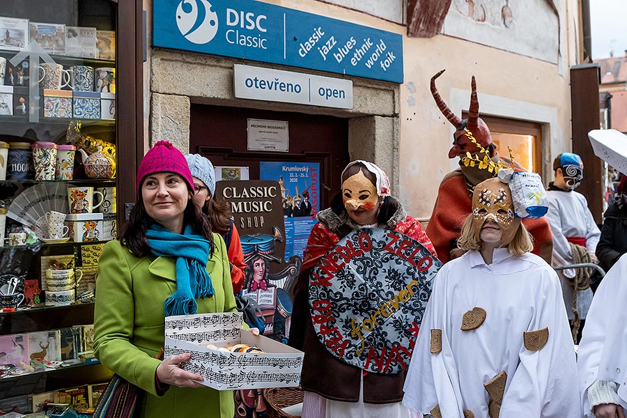 Carnival parade in Český Krumlov, 25th February 2020